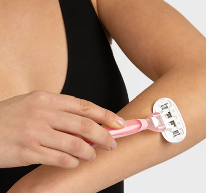 Rasieren Sie die Stelle