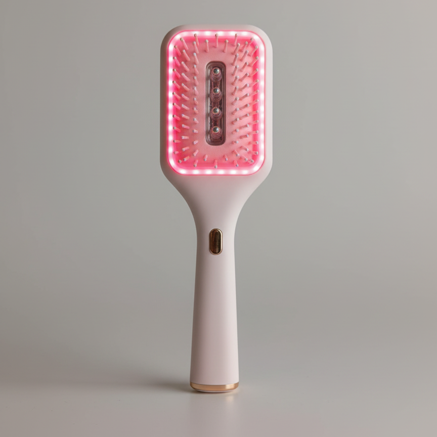 Brosse à cheveux  LED anti-chute - Luxed