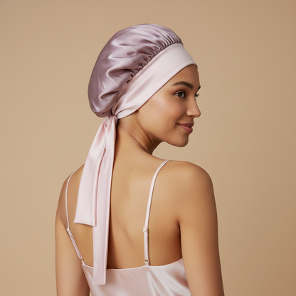 Bonnet de nuit en soie de mûrier - Luxed