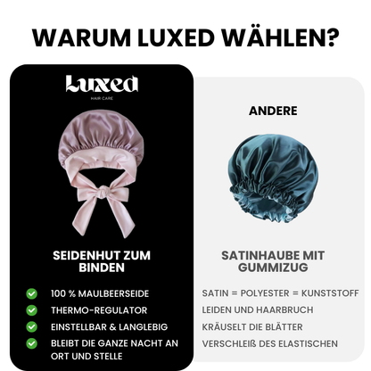 Bonnet de nuit en soie de mûrier - Luxed