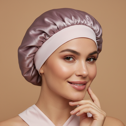 Bonnet de nuit en soie de mûrier - Luxed